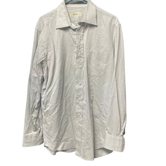 Baldessarini Hugo Boss Other - Baldessarini Hugo Boss Dress Shirt Size 43 White 100% Cotton Button Up